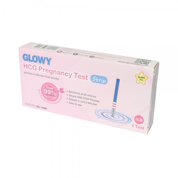 GLOWY HCG TEST STRIP จุ่ม (PREG TEST) ชมพู