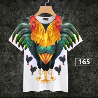 Loso store เสื้อยืดพิมพ์ลาย ลายไก่สุดชิค