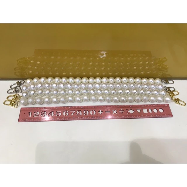สายกระเป๋าไข่มุก 16 มิล สายมุกห้อยกระเป๋าและเคสโทรศัพท์ ความยาว 23-120 เซนติเมตร thumbnail 4
