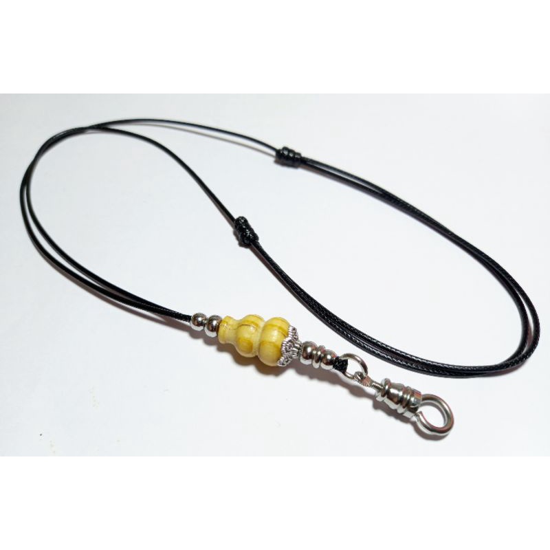 สร้อยพระเชือกเคลือบเงา ขั้นน้ำเต้าไม้สนนอก แต่ง สแตนเลสแท้ งานสวยราคาถูก - รูปที่ 4