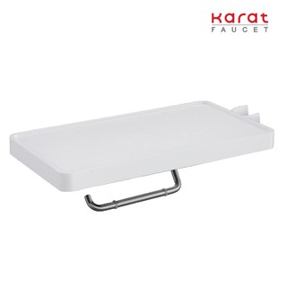 Karat Faucet ที่ใส่กระดาษชำระ พร้อมที่วางของและขอแขวนในตัว รุ่น KB-13-351-11#N