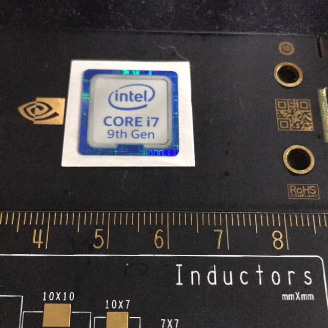 สติ๊กเกอร์สติ๊กเกอร์ intel Core i7 9th Gen ori