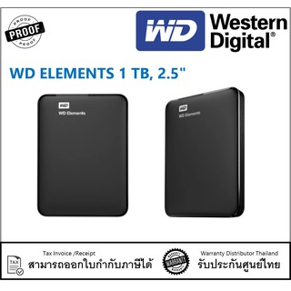 WD ELEMENTS 1 TB, 2.5"",USB 3.0, 3YRS WARRANTY