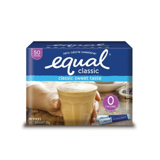 Equal น้ำตาลอิควล คลาสสิค ชนิดผง กล่อง 50 ซอง