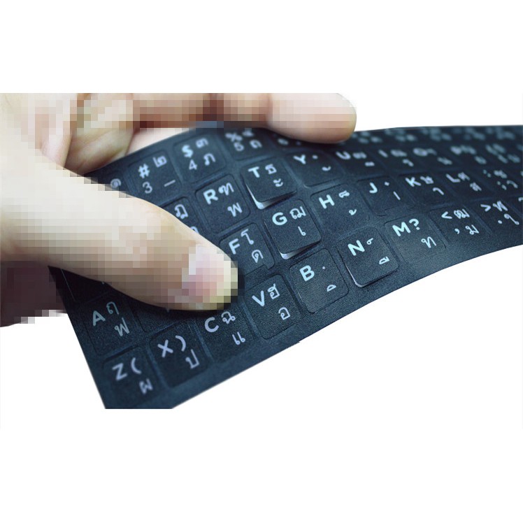Sticker Keyboard Thai / English แบบ3M สติกเกอร์ ภาษาไทย-อังกฤษสำหรับติดคีย์บอร์ด