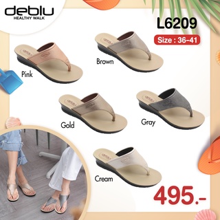 NFshoes ถูกสุด! รองเท้าแตะ เพื่อสุขภาพ หญิง แบบหนีบ Deblu เดอบลู รุ่น L6209 ไซส์ 36-41