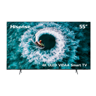 [Pre-order ของเข้า 27 ก.พ.]Hisense TV ทีวี 55 นิ้ว 4K ULED(QLED) VIDAA U5 Smart TV Netflix & Youtube & MEMC 60HZ Wifi 2.4 & 5 Ghz /DVB-T2 / USB2.0 / HDMI /AV รุ่น 55EU6H