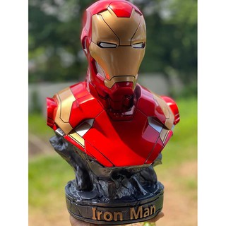 [ส่งฟรี] โมเดล Avengers Iron man Bust โมเดล ไอรอนแมน mk46 งานละเอียด ใช้สีรถยนต์จากเยอรมัน ไม่ใช่เกรดท้องตลาด