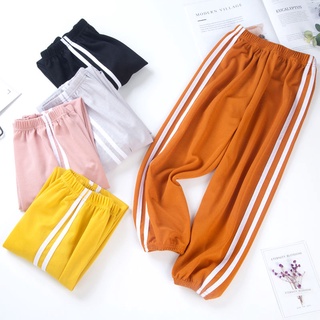 Solid color simple and concise childrens Pants Boys and girls long pants new style