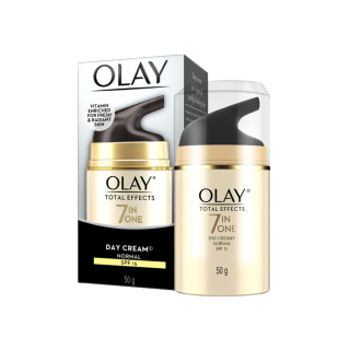 Olay โอเลย์ โททัล เอฟเฟ็คส์ 7 อิน 1 ครีม SPF15 สูตรป้องกันริ้วรอยผสมกันแดด 50กรัม (บำรุงผิวหน้า/ครีมกันแดด)