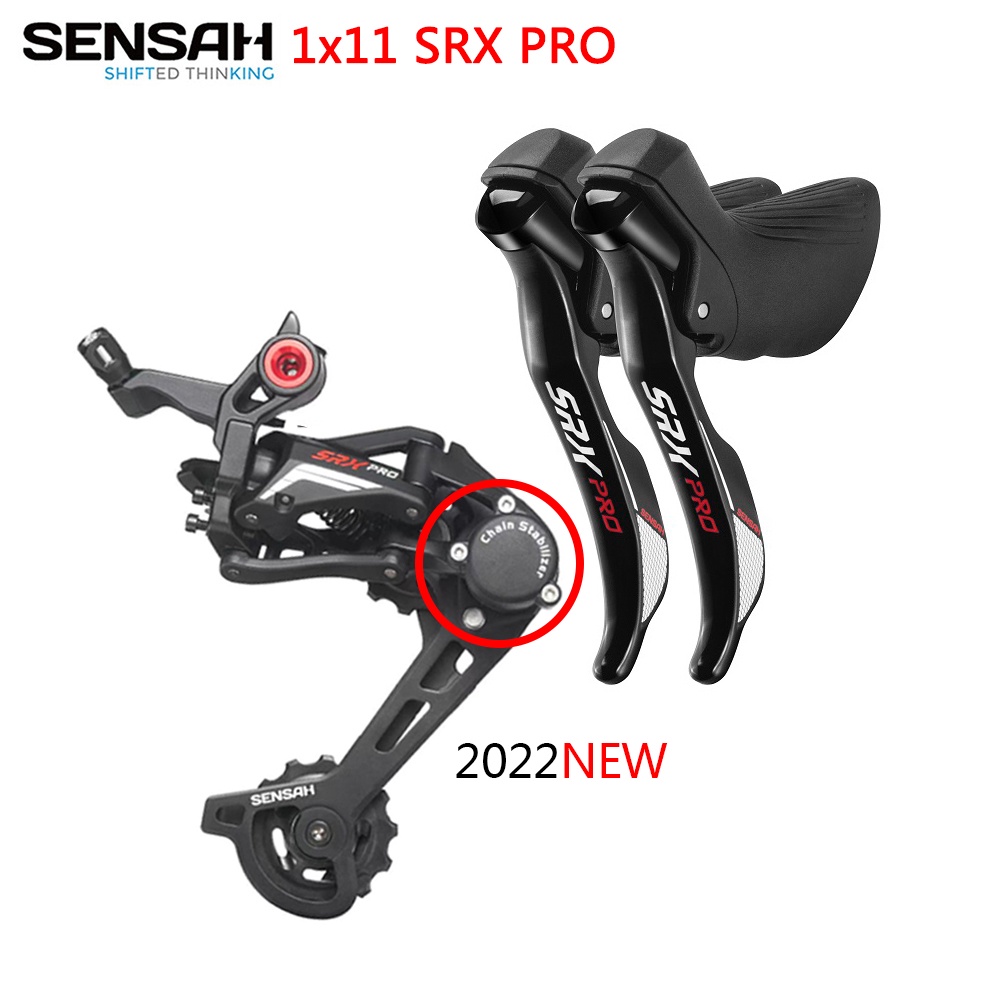SENSAH SRX PRO1x11 ความเร็ว 11s Road Groupset เกียร์ซ้าย Shifter + ขวา Shifter + สับจานหลัง กรวดจักรยาน Cycle Cross