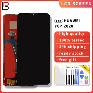 อะไหล่หน้าจอสัมผัสดิจิทัล Lcd แบบเปลี่ยน สําหรับ HUAWEI Y6 2020 Y6P 2020 Y6 Pro 2020 MED-LX9 MED-LX9N Enjoy 10E Nova 10E Honor 9A MOA-LX9N