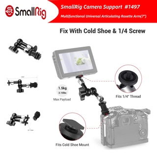 SmallRig Camera Articulating Rosette Arm (7") 1497