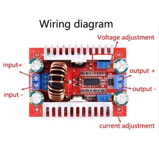 400W วงจรเพิ่ม แรงดันไฟฟ้า 8.5-50V to10-60V dc to dc step up Boost Converter สเต็ปอัพ24v สเต็บอัพ เสต็ปอัพ