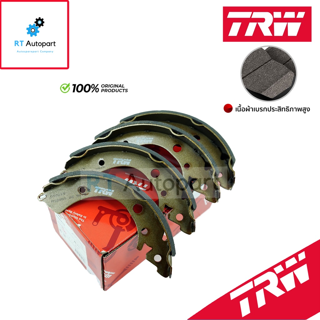 TRW ผ้าดรัมเบรคหลัง Honda Civic ES ปี01-05 / ผ้าเบรค ผ้าเบรค / GS8215
