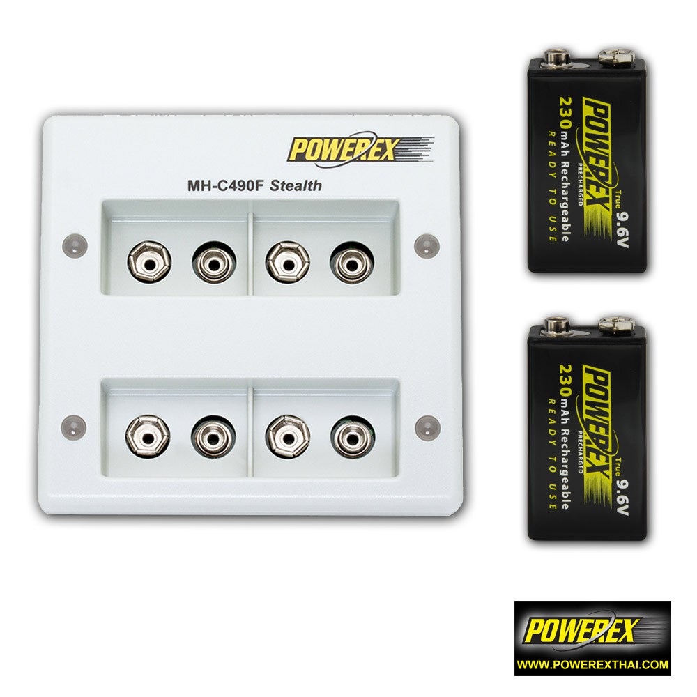 Powerex MH-C490F +Powerex Precharged 9.6V 230mAh 2ก้อน