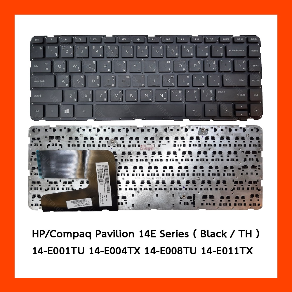 Keyboard HP Compaq Pavilion 14E Series Black TH แป้นไทย