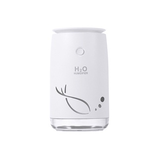 ใหม่ Fishtail Mini Humidifier usb ไฟกลางคืนที่มีสีสันโฮมออฟฟิศ Mute Air Aromatherapy Humidifier