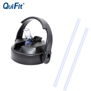 Quifit ฝาครอบขวดน้ําพลาสติก ปากกว้าง พร้อมหลอดดูด 2 ลิตร 3.8 ลิตร 2.5 ลิตร 3.78 ลิตร