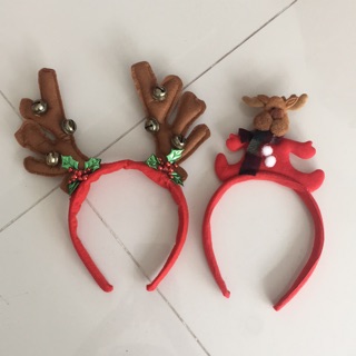 คาดผมเขากวางติดกระดิ่ง และกวางสวมชุดคริสต์มาส christmas rudolf ไซส์เล็ก