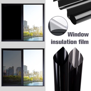 ฟิล์มปรอท ฟิล์มอาคาร ฟิล์มกรองแสง ฟิล์มติดกระจก ราคาต่อม้วน BLACK OUT PRIVACY WINDOW FILM VLT 0% พร้อมส่ง