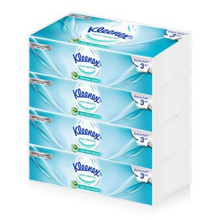 อุปกรณ์ทำความสะอาด กระดาษเช็คหน้า KLEENEX SIKY SMOOTH แพ็ค 4