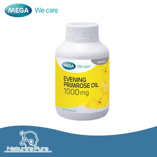 Mega We Care Evening Primrose Oil EPO 1000mg 100 เม็ด อีฟนิ่งพริมโรส เมก้าวีแคร์