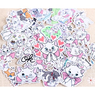 พร้อมส่ง !!! สติกเกอร์  Sticker MARIE แมวมารี สำหรับติดรถยนต์/ สเก็ตบอร์ด/ โทรศัพท์/ แล็ปท็อป