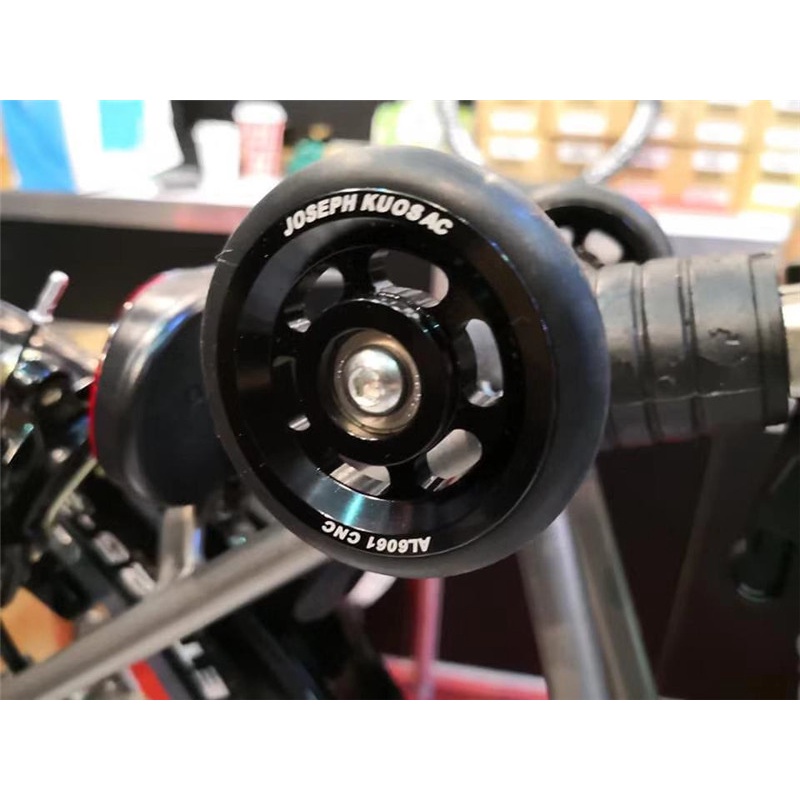 Joseph Kuosac 1 คู่จักรยานพับล้อง่ายสุดสกรูไทเทเนียมสําหรับจักรยาน brompton easywheel