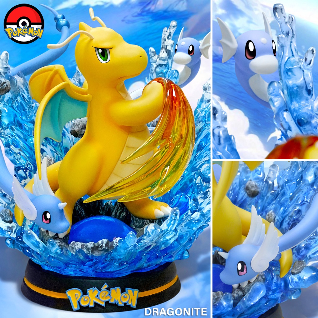 Figure ฟิกเกอร์ EGG Studio Pokemon Evolution Dragonite Kairyu Dragonair Dratini โปเกมอน ดราก้อนไนท์ 