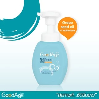 GoodAge วิปโฟมอาบน้ำ กู๊ดเอจ Anti-Dry Foaming Bath วิปโฟมอาบน้ำ ผิวแห้ง-แห้งมาก 450 มล. + ถุงเติม 430 มล.