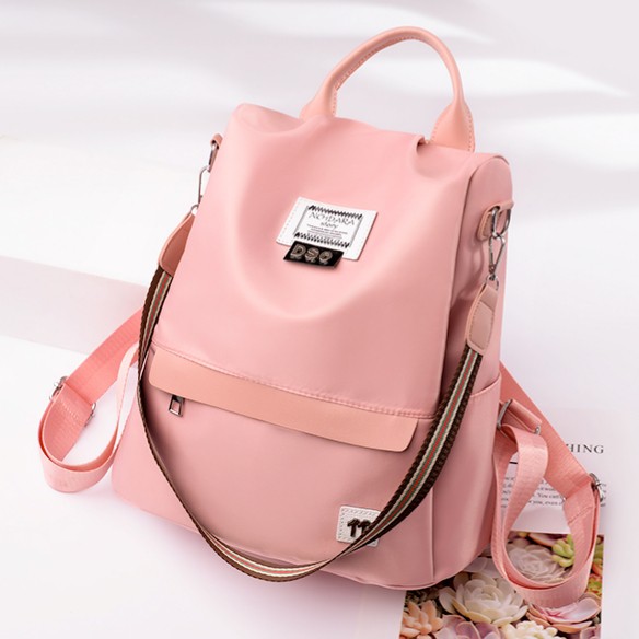 กระเป๋าเป้สะพายหลังกันน้ําสําหรับผู้หญิง ALMATY TA088P3 กระเป๋าเป้สะพายหลังสีชมพูสําหรับ COLLEGE SCH