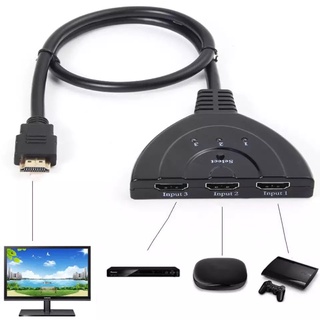 HDMI Video Switcher Splitter 1080P 3 In 1 Out Port Hub 4K  2K 3D mini 3พอร์ต HDMI Switch สำหรับ DVD HDTV Xbox PS3 PS4