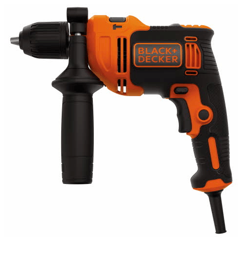 Ghouse online BLACK AND DECKER สว่านไฟฟ้ากระแทก 13 มม. 710W. BEH710K-B1 สีส้ม