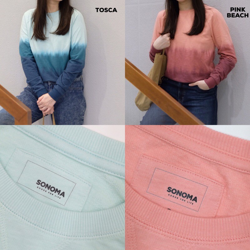 Sonoma Women Goods For Life Everyday Sweatshirt Tie Dye WOMEN-SNM-SW-01