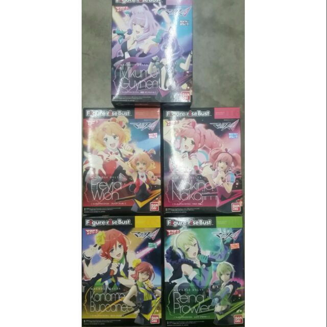 BANDAI Frs - MACROSS DELTA FIGURISE BUST SERIES ( ชุด 5 ชิ้น )