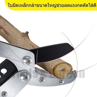 กรรไกรตัดแต่งกิ่งยาว ยืดได้ 1 เมตร กรรไกรตัดแต่งกิ่งยาว ตัดแต่งกิ่งไม้หนาไว้ที่สูงเพื่อตัดกิ่ง