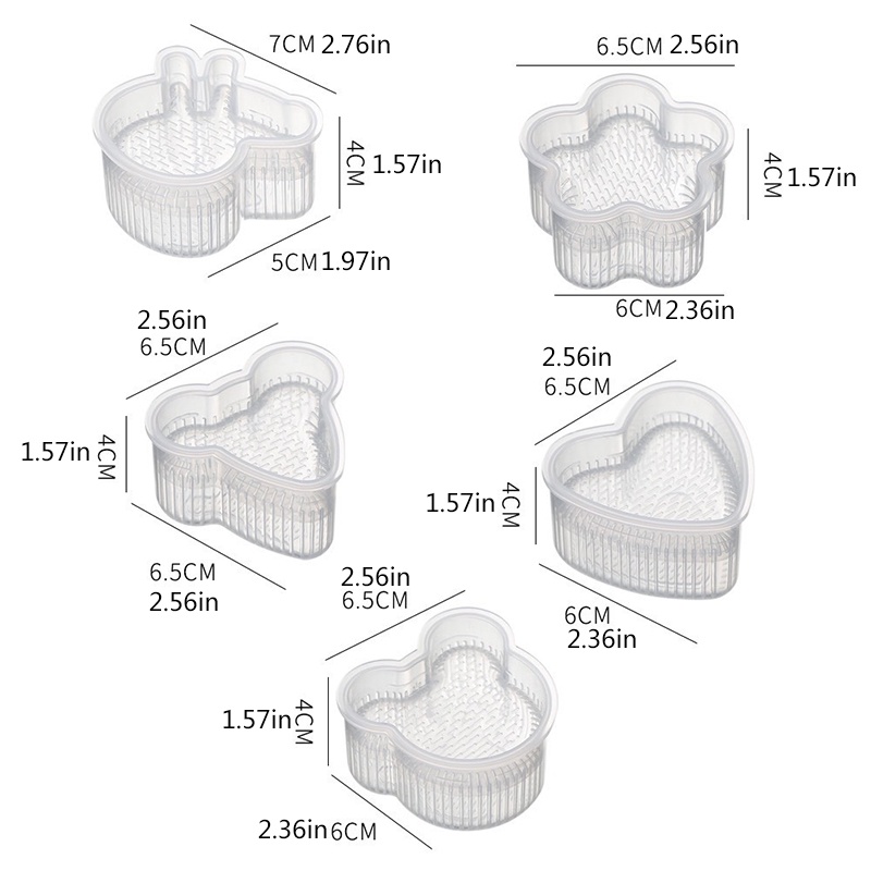 แม่พิมพ์ทําซูชิ เบนโตะ การ์ตูนน่ารัก DIY ญี่ปุ่น โอนิกิริ ซูชิ แม่พิมพ์กด ไม่ติด เบนโตะ ข้าวปั้น บอล อุปกรณ์ครัว - รูปที่ 6