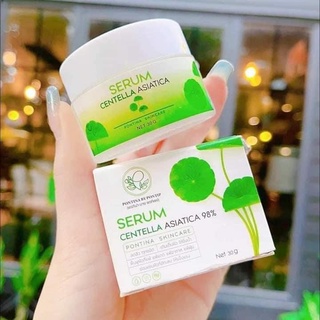 Serum Centella Asiatica 98% Pontina by Pontip เซรั่มใบบัวบก ผสมว่านหางจระเข้ 30 g.