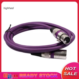 Hig อะแดปเตอร์สายเคเบิ้ลเสียง 3Pin XLR Male to Female AUX น้ําหนักเบา ป้องกันการรบกวน สําหรับมิกเซอร์