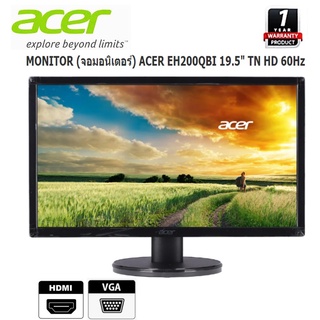 จอ Monitor ACER 19.5 นิ้ว EH200Qbi TN, VGA, มีช่อง HDMI 60Hz ประกันศูนย์ 1 ปี