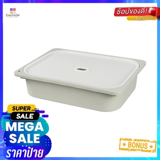 กล่องฝาปิด STACKO 2011A 43x33x10 ซม. สีเทาSTORAGE BOX WITH LID STACKO 2011A 43X33X10CM GRAY