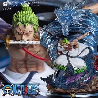 Magic Cube x JZ Studio One Piece เต็มพิกัดสลัดจอมลุย วันพีช Roronoa Zoro โรโรโนอา โซโร นักล่าโจรสลัด Resin Statue Figure