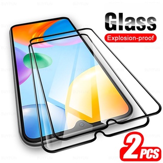 For Xiaomi Redmi 10C Glass 2Pcs Full Cover Tempered Protective Glas On Redmi10C Rdmi Radmi Readmi 10 C C10 Screen Protector Film