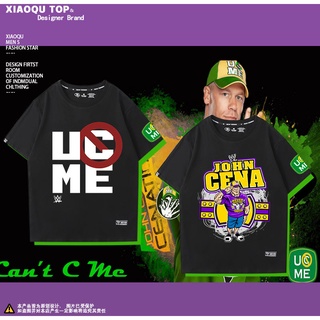 T-shirt  John Cena มวยปล้ำรอบคนรักเสื้อยืดการพิมพ์แบรนด์แนวโน้มผ้าฝ้ายหลวมรอบคอสั้นเสื้อยืดชายฤดูร้อนS-5XL