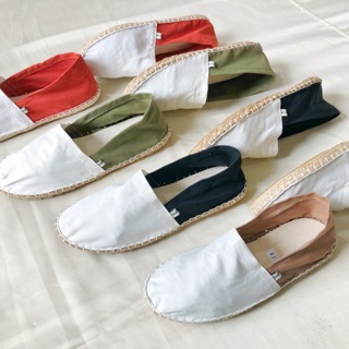 รองเท้าแฮนด์เมด เอสปาดริล แบบสลิปออน ทูโทน-Espadrilles Slip on - Two tone Unisex Handmade