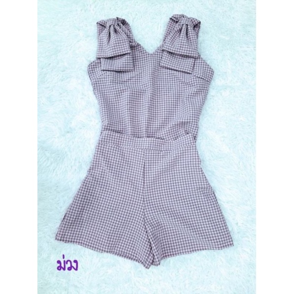 ชุดเซ็ท เสื้อกางเกงลายสก็อต คอวี ดีเทลน่ารัก สวยเกร๋ มีโบว์ที่บ่า 2 ข้าง กางเกงใส่ยางยืดข้างหลังขอบเอวสูง ผ้าดีมาก มี8สี - รูปที่ 6