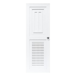 Bathroom door ABS 80X200CM ขาว KG-2 DOOR Door frame Door window ประตูห้องน้ำ ประตูห้องน้ำ ABS KING KG-2 80x200 ซม. สีขาว