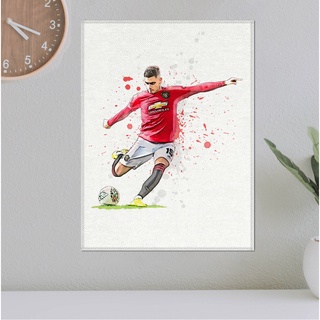 โปสเตอร์ ผ้าแคนวาส Andreas Pereira Manchester United อังเดรอัส เปเรย์รา นักฟุตบอล แมนยู แมนเชสเตอร์ยูไนเต็ด