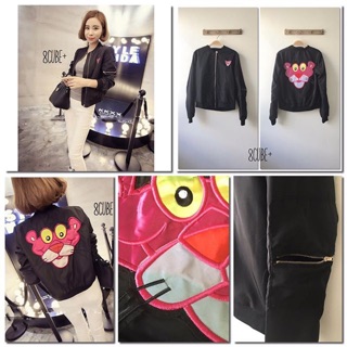 460.- ส่งฟรี🍒(บน) เหลือ 5 ตัวสุดท้าย (บน) :::pink panther polyester jacket:::